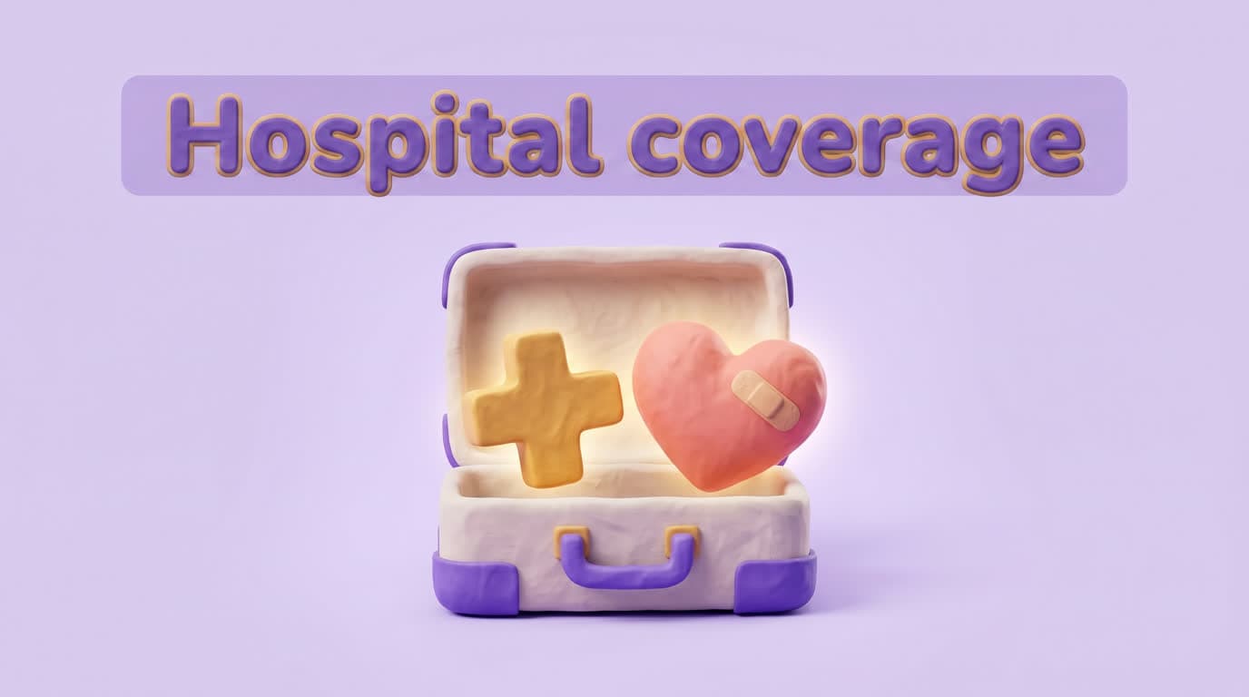 The hospital bill, covered at 100%